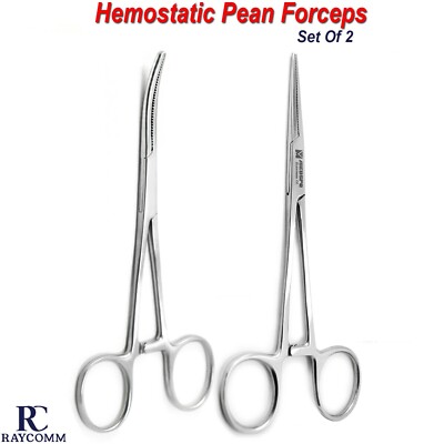 Dog Ear Hair Puller Pet Grooming Hemostats Veterinary Forceps Straight & Curved
