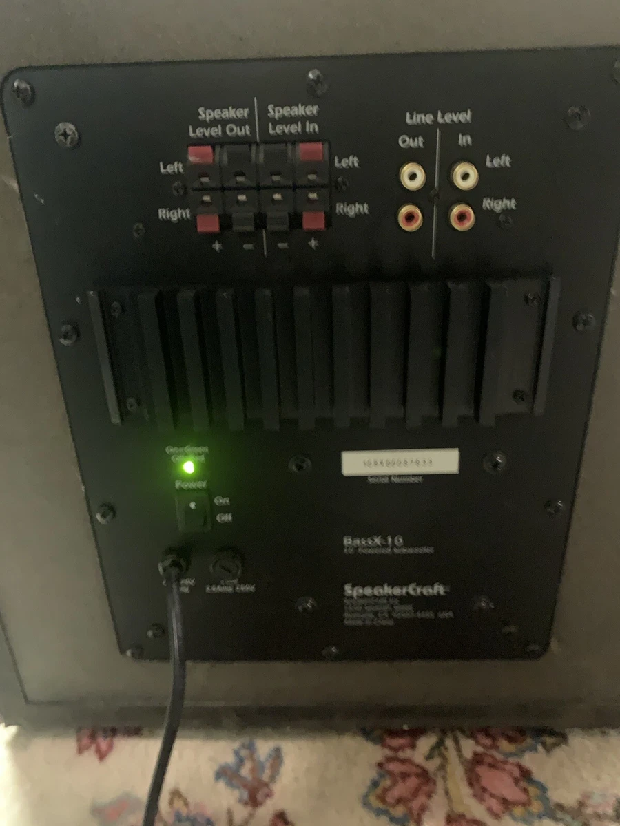 supercraft bass x10 home theater subwoofer Loud Hard Hitting Bass