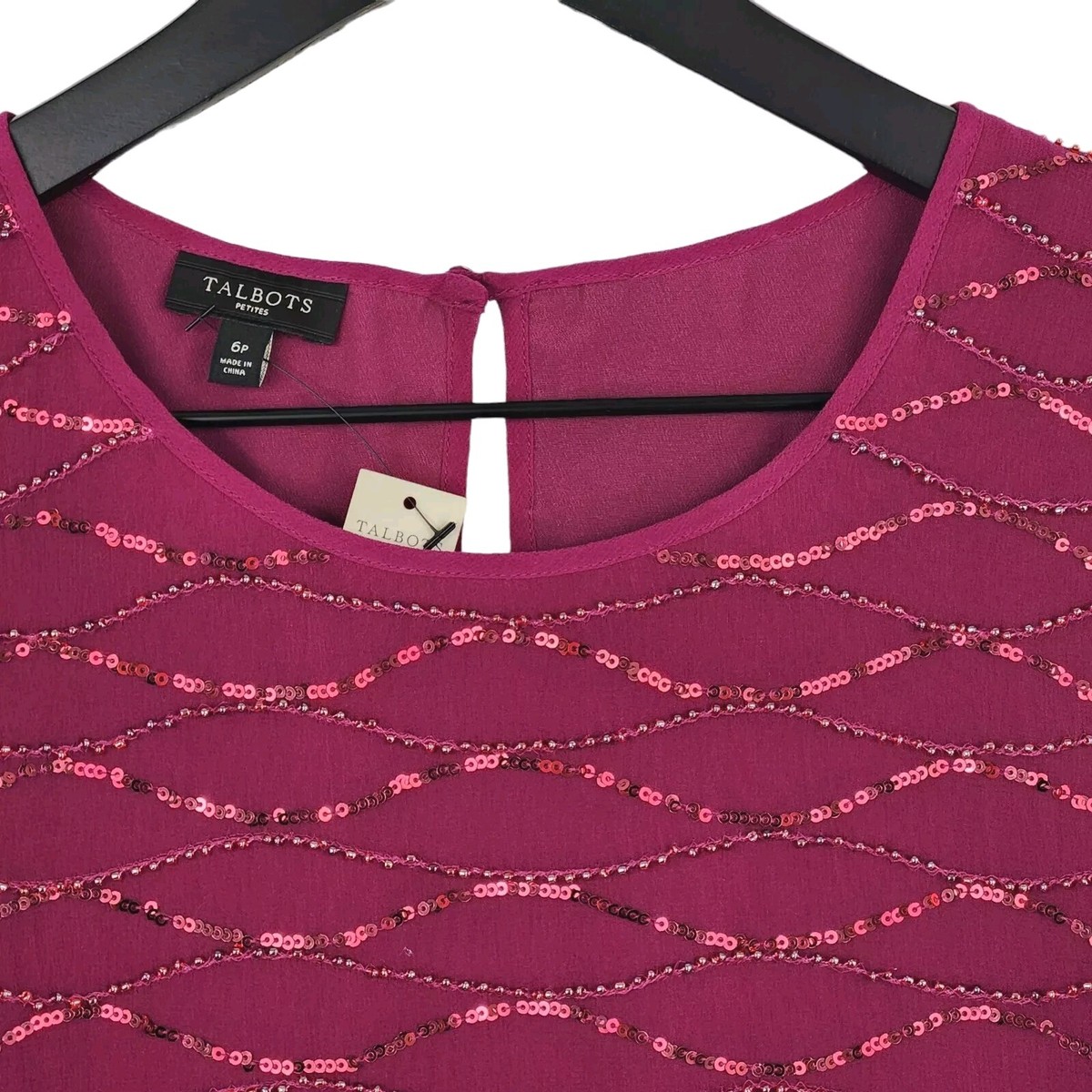 Jupe Plissée Talbots Petites - Argentée Scintillante - Taille 6P - Neuf Sans étiquette