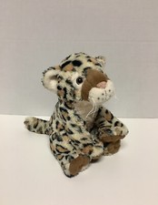 Leopard Plush Stuffed Animal Sitting Approx 10 Tall Clean Please Read Descript