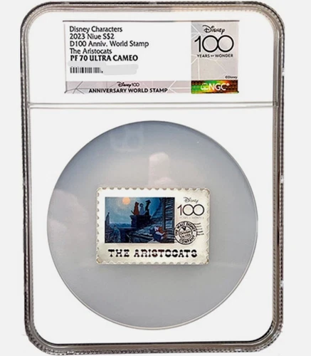 2023 NIue 1 oz Silver Disney Characters The Aristocats NGC PF70 D100 Anniversary
