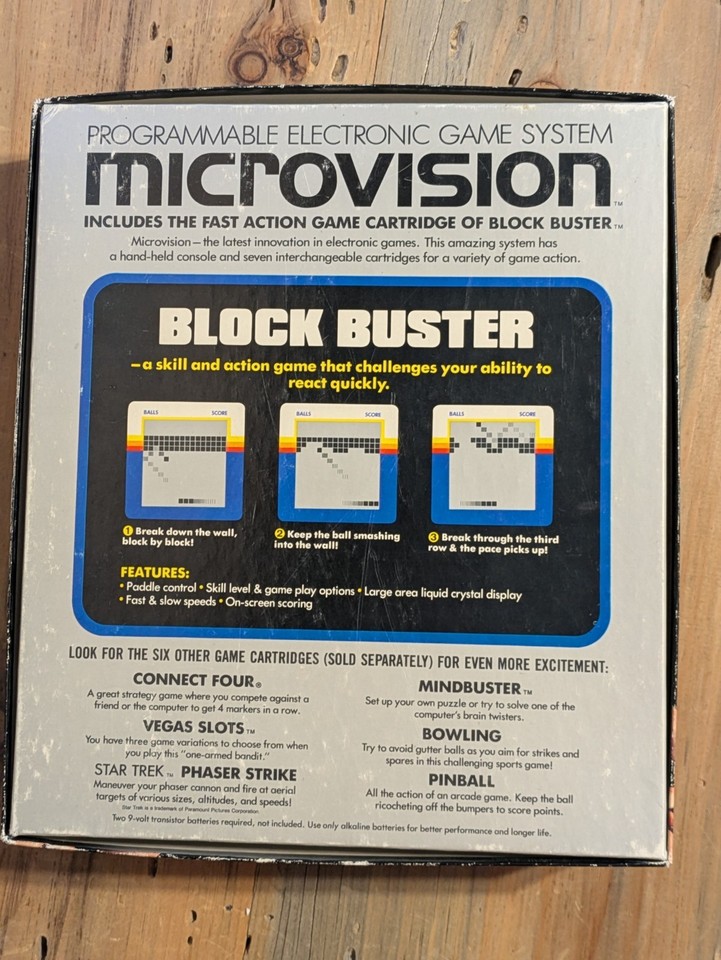 Microvision Game System Milton Bradley | eBay