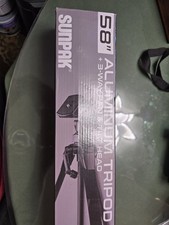 Sunpak Tripod 5858DLX 58'' Aluminum 3-Way Pan  Tilt Head