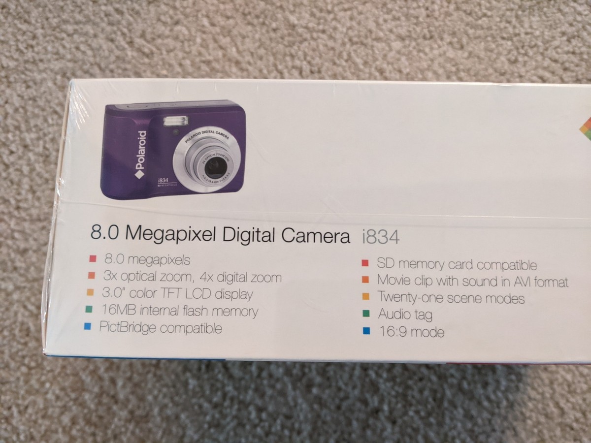 Polaroid I834 8.0 MP Digital Camera - Purple for sale online | eBay