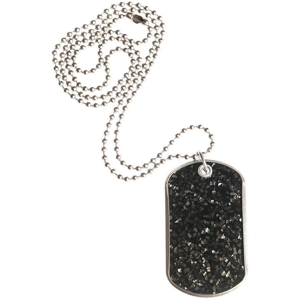 Стильные ювелирные изделия и ожерелья DrumTags Glass Glitter Black 4890₽