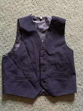 Boys Suit Vest Navy Blue Size 10 Pre-owned