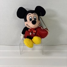 Disney Store Valentine Mickey Mouse Bean Bag Plush 8" w/Tag in Tag Protector
