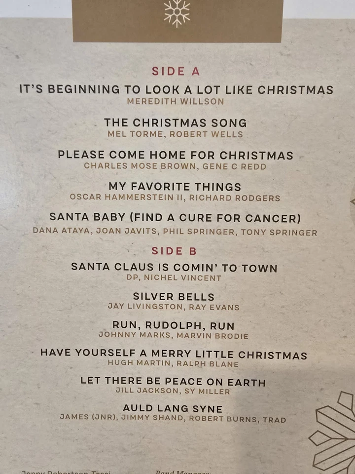 Happy Holidays With The ReMissions 2024 SIGNED Vinyl LP NM Moffit Cancer Center - Image 3 of 4