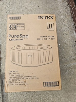 Intex PureSpa Bubble Deluxe 79 In × 79 In ×28 In