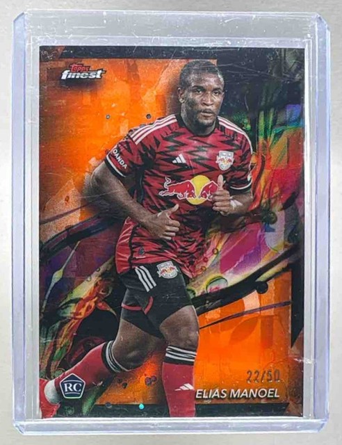 Elias Manoel 2024 Topps Finest MLS #33 Orange Refractor Rookie Common RC /50