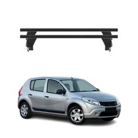 Menabo DachträGer GrundtäGer FüR Dacia Sandero 2007-2012 50Kg Alu Schwarz 2 Tlg