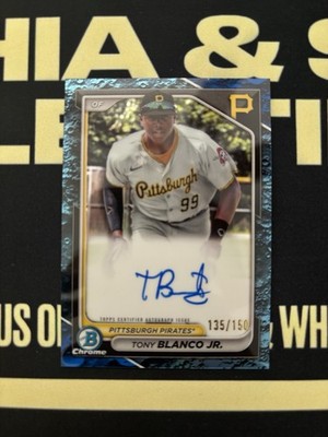 2024 Bowman Tony Blanco Jr - Chrome Prospect Auto  #CPA-TB Blue Refractor /150 