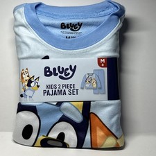 Bluey Kids Long Sleeve Top and Pants Pajama Set, 2-Piece, Size Medium 8