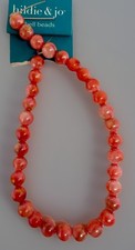 Hildie And Jo Polished Mother Of Pearl Beads 6mm Round Salmon