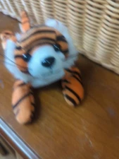 Vintage Huggable Honeys Zangreen Plush Beanie Tiger 