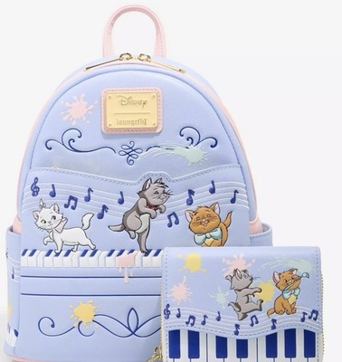 Disney Aristocats Loungefly Mini Backpack & Wallet Set NWT