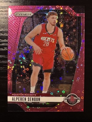 Alperen Sengun 2024-25 Panini Prizm Pink Fastbreak /50 #201 Houston Rockets