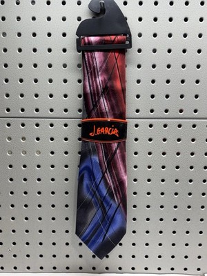 Jerry Garcia Abstract Tie NWT Geometric Desert Storm Collection 58 Red Gray Blue