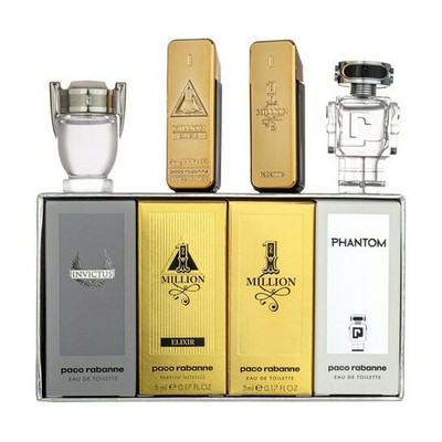 Paco Rabanne 4pcs Travel Retail Exclusive For Him 5ml / 0.17oz Each 4 Mini New
