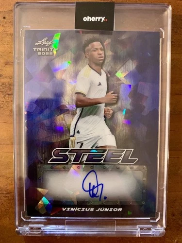 2022 Leaf Trinity Vinicius Junior Vini Jr Auto Steel 3/5