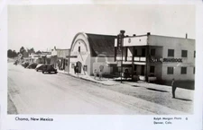 Chama NM New Mexico Street Scene & Movie Theater 1951 RPPC Photo Postcard COPY