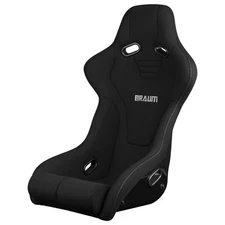 Braum Black Cloth FALCON-R Series Fixed Back Bucket Composite FRP Seat BRR9-BKBS