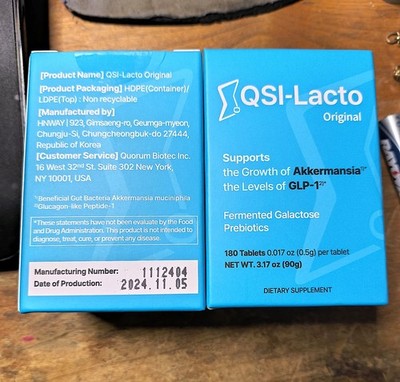QSI-Lacto Original Supports Level Elevation - 2 Pack (180 Tablets EACH)