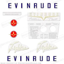 Fits Evinrude 1958 3hp Decal Kit