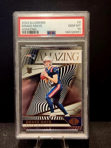 2024 Panini Illusions - Amazing Drake Maye #2 (RC) PSA 10 Gem MT