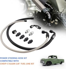 Universal 6AN Power Steering Pump Hose Kit For GM LS Swap Pressure Return Line