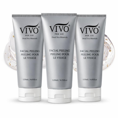 #ad Vivo Per Lei Facial Peeling Gel Tube Exfoliates Skin 3 pack $36.99
