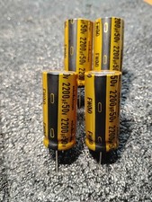 Nichicon 2200 UF 50 Volt Capacitors Audio Grade)))) Qty-4