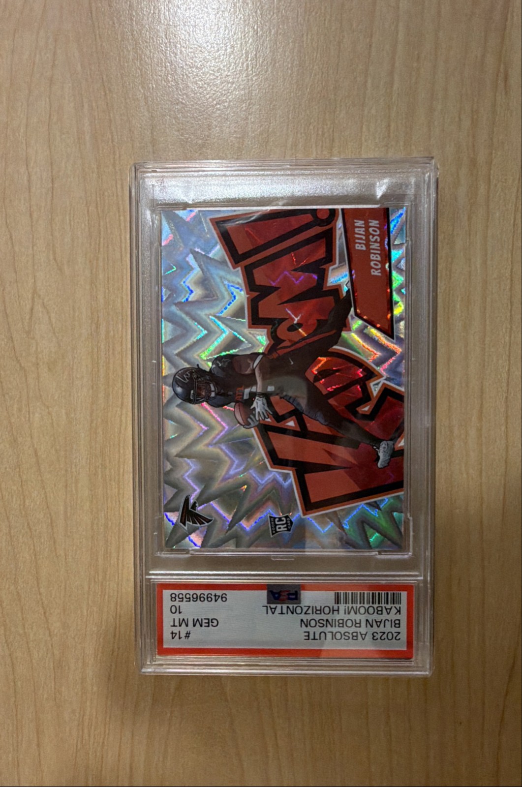 2023 Panini Absolute - Kaboom! Horizontal Bijan Robinson #14 (RC)