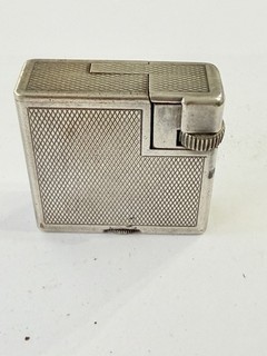 Dunhill Silver Plate Petrol Lighter / Briquet Argenté À Essence Dunhill N3
