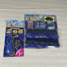Vtg BE-DAZZLER Custom Hand Tool Studs Rhinestone Setting Kit 2000 NEW M1