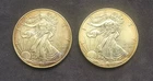 2011 & 2015 American Silver Eagle 1oz .999 Fine Silver Coins, Circulated.