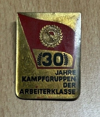DDR Auszeichnung,Abzeichen. 30 Jahre Kampfgruppen der Arbeiterklasse - Bild 1 von 2