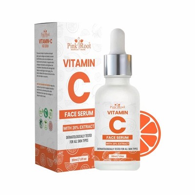 Pink Root Vitamin C Serum For Brightening And Soft Skin 30ml