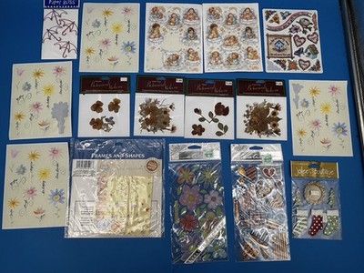 Darice Botanical Stickers Vellum Jolee's Paper Bliss Hallmark Paper Bliss Lot