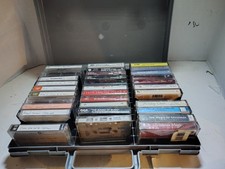 33 Vintage Cassette Tapes In Carry Case
