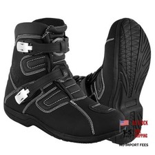 PROFIRST Mens Fashion Motorcycle/Motorbike CE Amour Boots Anti Slip Rubber