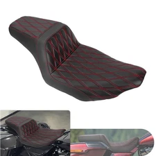 Driver Passenger Seat Red Stitching For Harley 2023-2025 CVO Road Street Glide