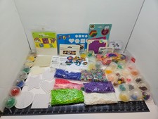 Large Lot of Multicolor PERLER/Other Brands Hot Fuse Melthing Beads - Boards