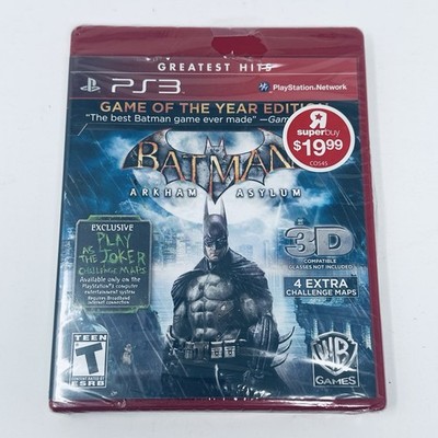 Batman Arkham Asylum GOTY PS3 PlayStation 3 Warner Bros Game of the Year Sealed