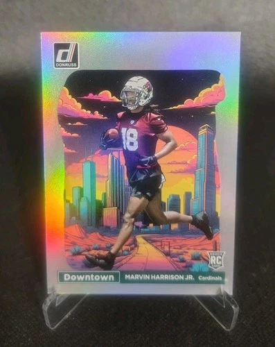 Marvin Harrison Jr 2024 Panini Donruss #12 Downtown! SSP Rookie RC