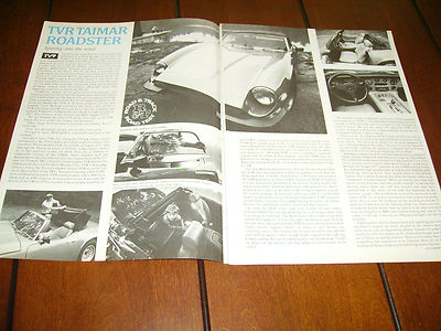 1978 TVR TAIMAR ROADSTER  ***ORIGINAL ARTICLE / ROAD TEST WITH SPECIFICATIONS***