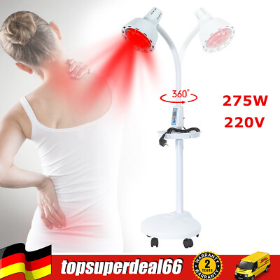 Infrarotlampe 360° Drehung Rotlichtlamp Infrarot Lampen Infrarot Wärmelampe 275W