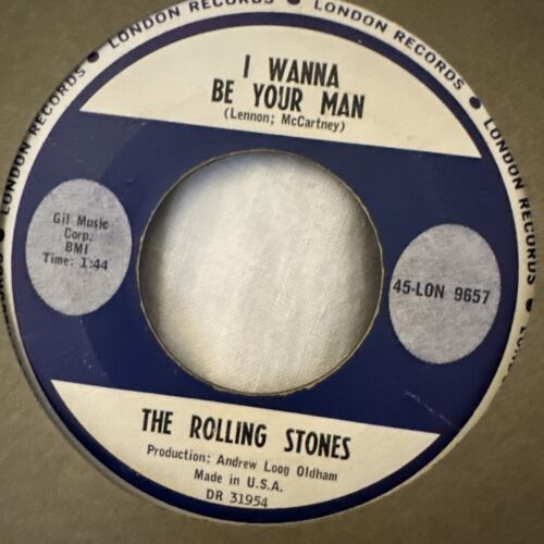 THE ROLLING STONES -Wanna Be Your Man / Not Fade Away LON-9657 London GOOD+ F320 - Afbeelding 1 van 5