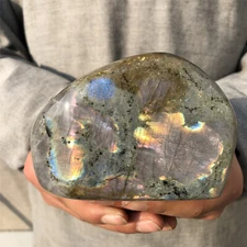 620g Natural Labradorite Quartz Freeform Crystal Mineral Specimen Reiki Healing