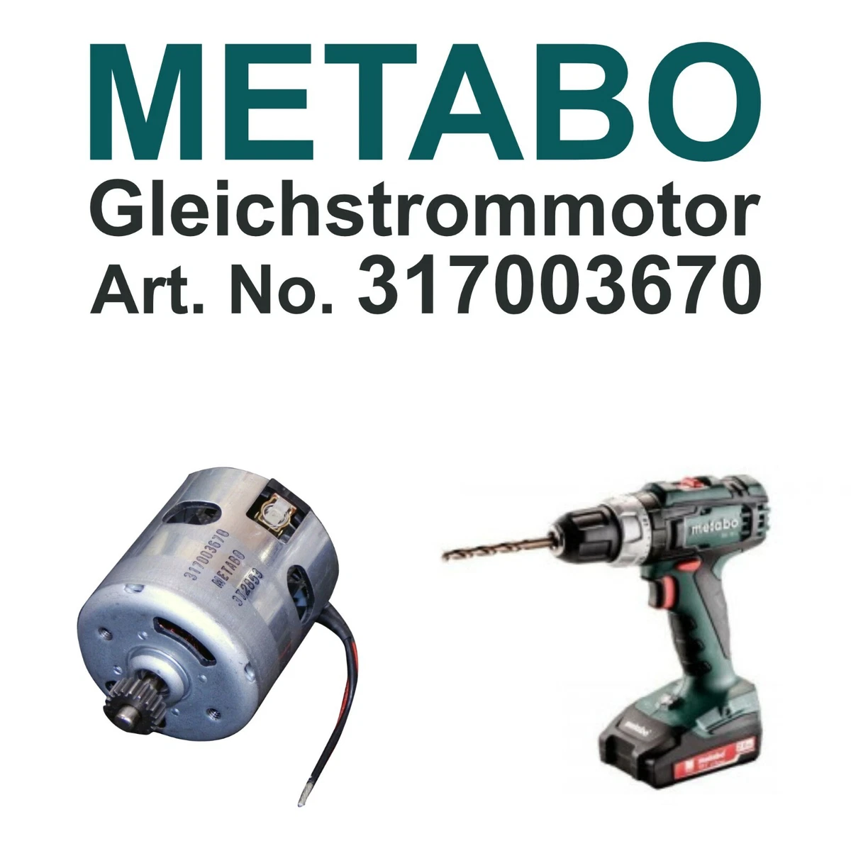 Metabo 317003670 Motor f r SB 18 LT SB 18 LT Gleichstrommotor